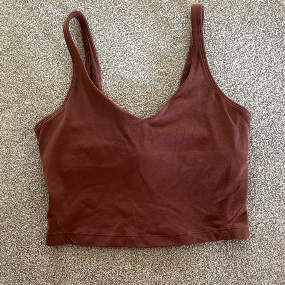 lululemon athletica Rust Crop Top